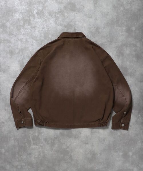 FFEIN（フェイン）の「【FFEIN（フェイン）】ヴィンテージライクワンポイント刺繡ブルゾン / 加工 ブルゾン ジャケット 刺繍 ダブルジップ（ブルゾン・メンズ・ネイビー/ブラック/ブラウン・LARGE/MEDIUM/SMALL）」の15枚目の写真