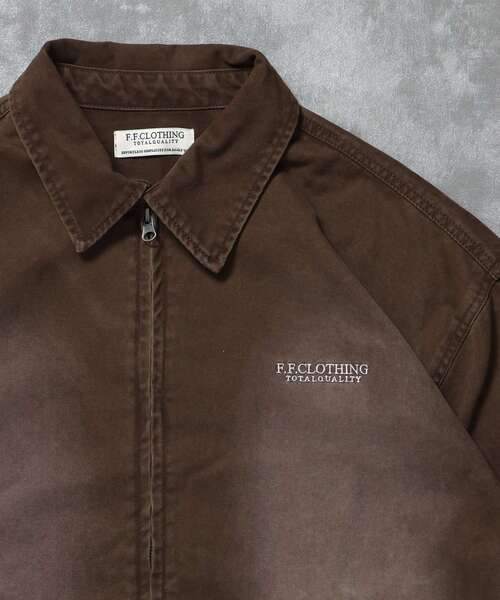 FFEIN（フェイン）の「【FFEIN（フェイン）】ヴィンテージライクワンポイント刺繡ブルゾン / 加工 ブルゾン ジャケット 刺繍 ダブルジップ（ブルゾン・メンズ・ネイビー/ブラック/ブラウン・LARGE/MEDIUM/SMALL）」の16枚目の写真