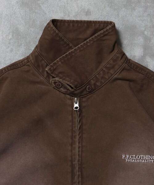 FFEIN（フェイン）の「【FFEIN（フェイン）】ヴィンテージライクワンポイント刺繡ブルゾン / 加工 ブルゾン ジャケット 刺繍 ダブルジップ（ブルゾン・メンズ・ネイビー/ブラック/ブラウン・LARGE/MEDIUM/SMALL）」の17枚目の写真