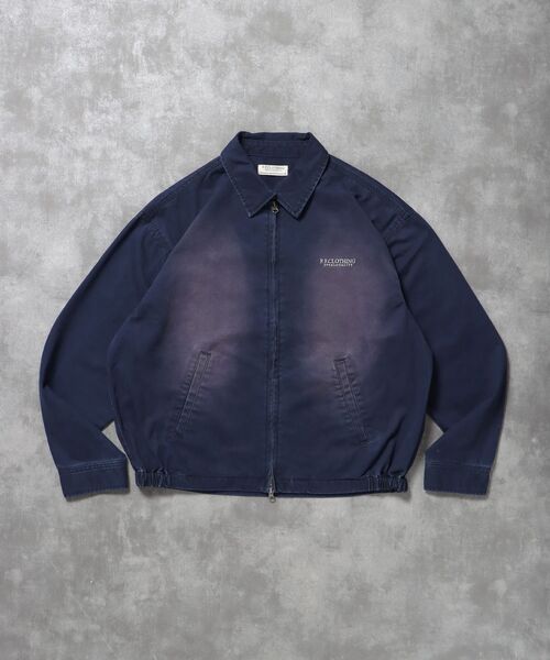 FFEIN（フェイン）の「【FFEIN（フェイン）】ヴィンテージライクワンポイント刺繡ブルゾン / 加工 ブルゾン ジャケット 刺繍 ダブルジップ（ブルゾン・メンズ・ネイビー/ブラック/ブラウン・LARGE/MEDIUM/SMALL）」の18枚目の写真