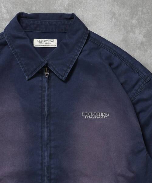 FFEIN（フェイン）の「【FFEIN（フェイン）】ヴィンテージライクワンポイント刺繡ブルゾン / 加工 ブルゾン ジャケット 刺繍 ダブルジップ（ブルゾン・メンズ・ネイビー/ブラック/ブラウン・LARGE/MEDIUM/SMALL）」の20枚目の写真