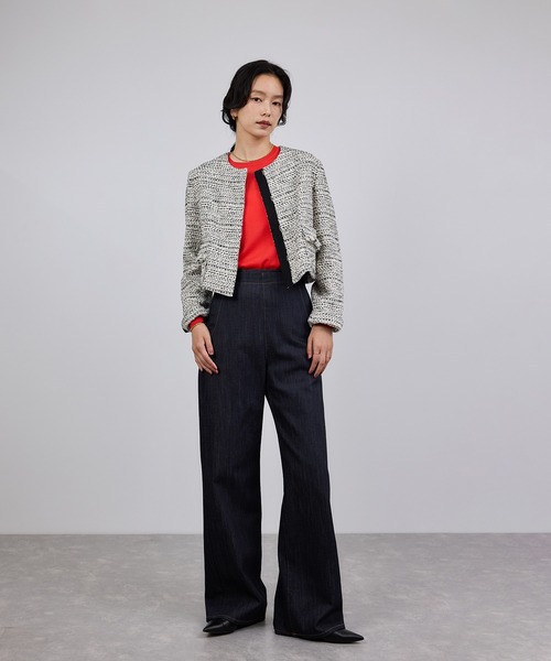 ROPE'（ロペ）の「ストレッチデニム セーラーパンツ/イージーケア（デニムパンツ・レディース・ブルー系その他・36/38/40）」の16枚目の写真