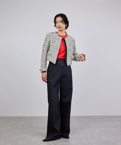 ROPE'（ロペ）の「ストレッチデニム セーラーパンツ/イージーケア（デニムパンツ・レディース・ブルー系その他・36/38/40）」の18枚目の写真