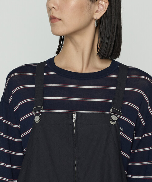 K.T KIYOKO TAKASE（キヨコタカセ）の「コットンクロス サロペットスカート（ジャンパースカート・レディース・ネイビー/チャコール・FREE）」の11枚目の写真