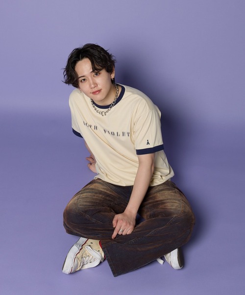 ALAND（エーランド）の「MASHIHO×ALAND／リンガーＴシャツ（Tシャツ/カットソー・レディース・アイボリー/グレー・SMALL/MEDIUM/LARGE）」の5枚目の写真