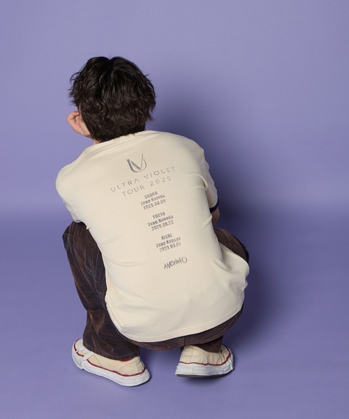 ALAND（エーランド）の「MASHIHO×ALAND／リンガーＴシャツ（Tシャツ/カットソー・レディース・アイボリー/グレー・SMALL/MEDIUM/LARGE）」の7枚目の写真