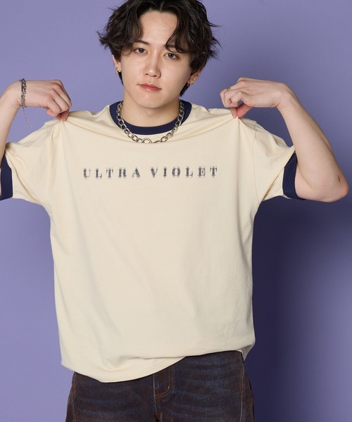 ALAND（エーランド）の「MASHIHO×ALAND／リンガーＴシャツ（Tシャツ/カットソー・レディース・アイボリー/グレー・SMALL/MEDIUM/LARGE）」の8枚目の写真