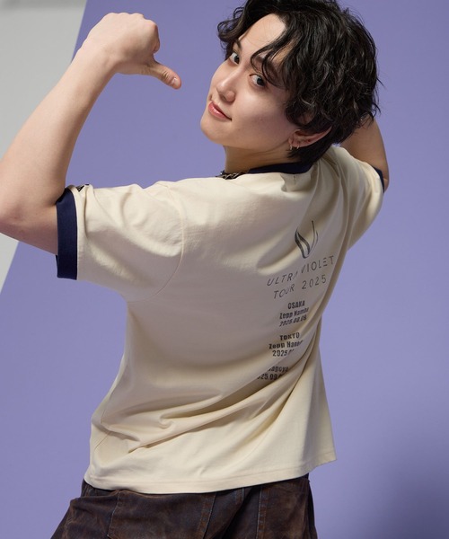 ALAND（エーランド）の「MASHIHO×ALAND／リンガーＴシャツ（Tシャツ/カットソー・レディース・アイボリー/グレー・SMALL/MEDIUM/LARGE）」の12枚目の写真