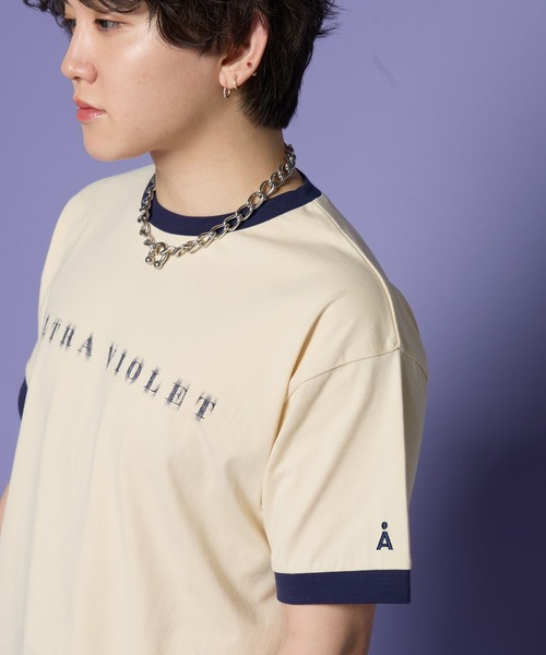 ALAND（エーランド）の「MASHIHO×ALAND／リンガーＴシャツ（Tシャツ/カットソー・レディース・アイボリー/グレー・SMALL/MEDIUM/LARGE）」の14枚目の写真