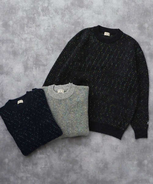 TES MIX COLOR NEP WOOL KNIT / クルーネックニット（ニット/セーター