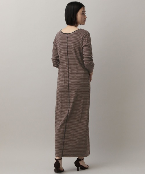 A part by(アパートバイ)の「【別注】millerボーダーワンピース(ワンピース・レディース・ブラック/ブラウン/レッド・FREE)」の11枚目の写真