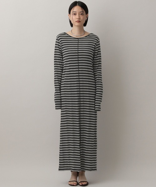 A part by(アパートバイ)の「【別注】millerボーダーワンピース(ワンピース・レディース・ブラック/ブラウン/レッド・FREE)」の13枚目の写真