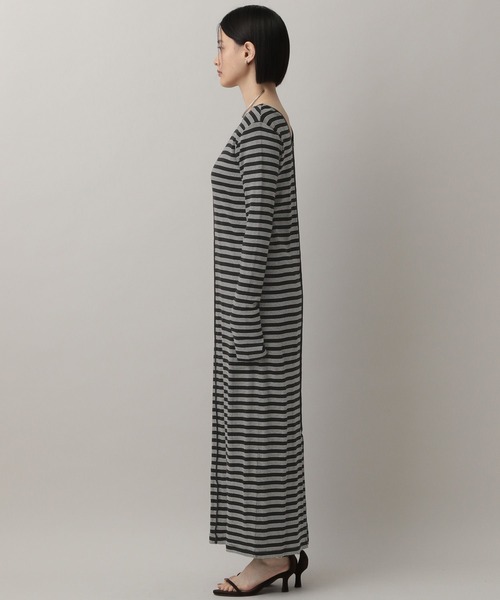 A part by(アパートバイ)の「【別注】millerボーダーワンピース(ワンピース・レディース・ブラック/ブラウン/レッド・FREE)」の14枚目の写真