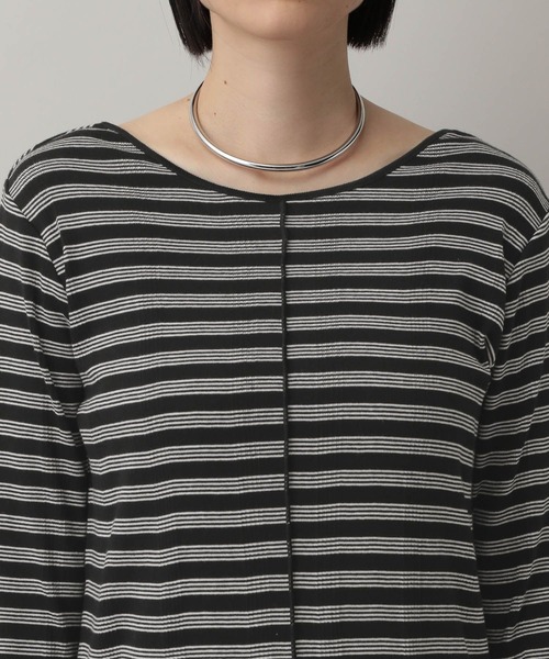 A part by(アパートバイ)の「【別注】millerボーダーワンピース(ワンピース・レディース・ブラック/ブラウン/レッド・FREE)」の16枚目の写真