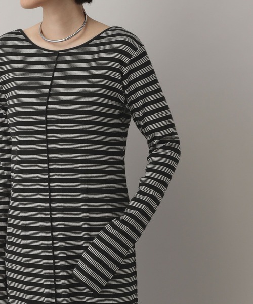 A part by(アパートバイ)の「【別注】millerボーダーワンピース(ワンピース・レディース・ブラック/ブラウン/レッド・FREE)」の17枚目の写真