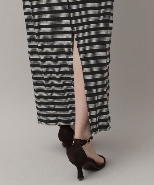 A part by(アパートバイ)の「【別注】millerボーダーワンピース(ワンピース・レディース・ブラック/ブラウン/レッド・FREE)」の21枚目の写真