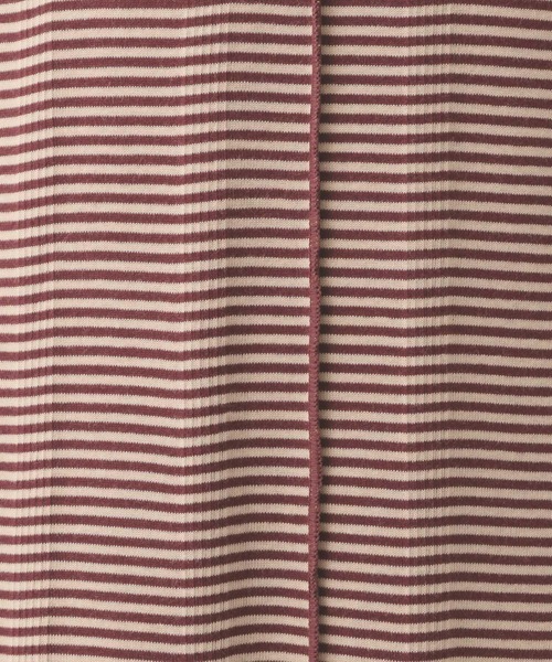 A part by(アパートバイ)の「【別注】millerボーダーワンピース(ワンピース・レディース・ブラック/ブラウン/レッド・FREE)」の9枚目の写真