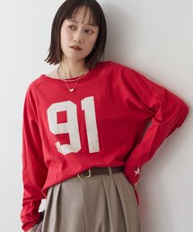 RIVE DROITE | 予約【ロゴがキャッチー】Ninety-One ロンTee(Tシャツ/カットソー)