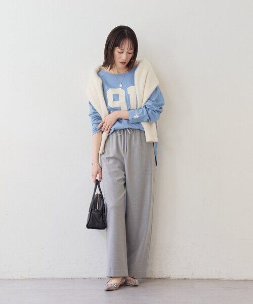 RIVE DROITE(リヴドロワ)の「【ロゴがキャッチー】Ninety-One ロンTee(Tシャツ/カットソー・レディース・アイボリー/サックスブルー/レッド・FREE)」の18枚目の写真