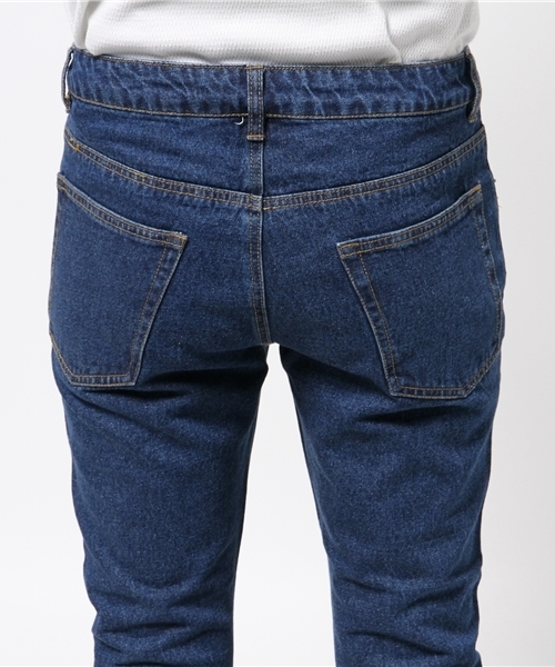 WEGO（ウィゴー）の「WEGO/カットオフデニムパンツ（デニムパンツ・メンズ・ダークインディゴブルー/ライトインディゴブルー・LARGE/MEDIUM）」の6枚目の写真