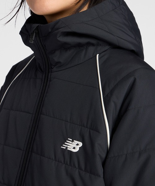 NEW BALANCE（ニューバランス）の「パデッドロングレングスジャケット（ダウンジャケット/コート・レディース・オフホワイト/ブラック・SMALL/MEDIUM/LARGE/X-LARGE）」の11枚目の写真