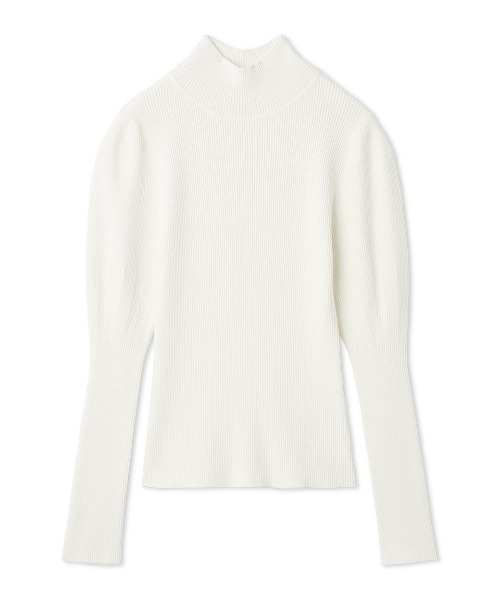 SNIDEL（スナイデル）の「ハイネックリブプルオーバー（ニット/セーター・レディース・ピンク/ホワイト/イエロー/ブラック・F）」の2枚目の写真