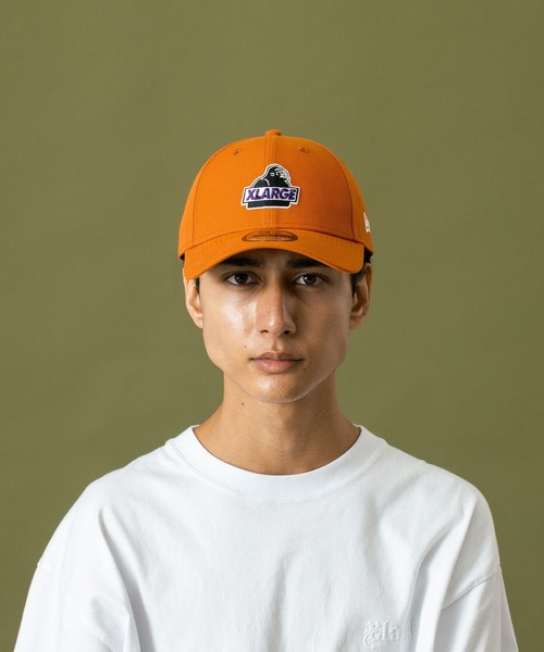 NEW ERA（ニューエラ）の「XLARGE×NEWERA SLANTED OG 6PANEL CAP（キャップ・メンズ・ブラック/ネイビー/オレンジ/カモフラージュ・ONE SIZE）」の9枚目の写真