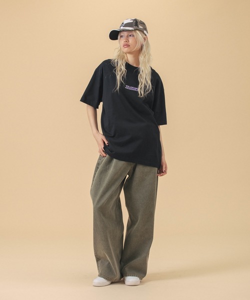 NEW ERA（ニューエラ）の「XLARGE×NEWERA SLANTED OG 6PANEL CAP（キャップ・メンズ・ブラック/ネイビー/オレンジ/カモフラージュ・ONE SIZE）」の6枚目の写真