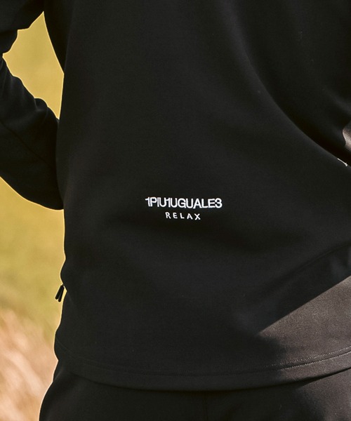 1PIU1UGUALE3  RELAX （ウノピゥウノウグァーレトレ リラックス）の「1PIU1UGUALE3 RELAX(ウノピゥウノウグァーレトレ リラックス)パイピング スムースジップパーカー (ストレッチ性/伸縮性)（パーカー・メンズ・ブラック/グレー・XL/L/M/S/XXL）」の7枚目の写真