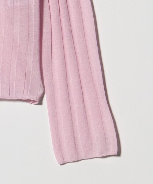 AEWEN MATOPH（イウエン マトフ）の「＜AEWEN MATOPH＞シアーリブポロニット（ニット/セーター・レディース・ライトピンク/ブラック/ダークブラウン・FREE）」の19枚目の写真