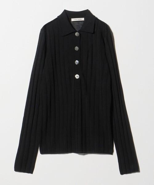 AEWEN MATOPH（イウエン マトフ）の「＜AEWEN MATOPH＞シアーリブポロニット（ニット/セーター・レディース・ライトピンク/ブラック/ダークブラウン・FREE）」の21枚目の写真