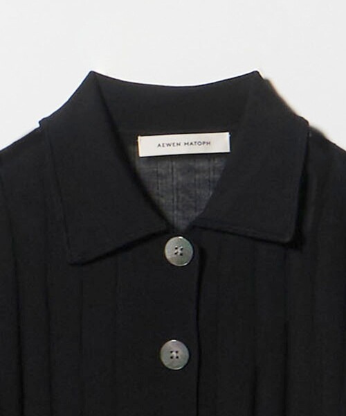 セール】＜AEWEN MATOPH＞シアーリブポロニット（ニット/セーター