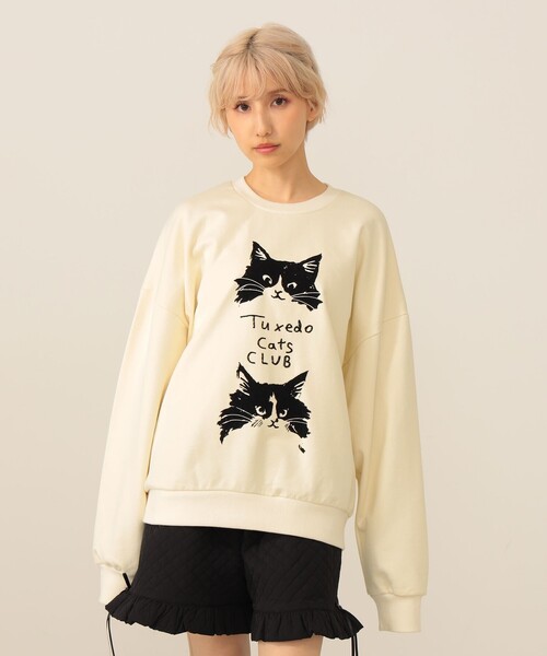 【新品】マミタス＜UNISEX＞mmts / CAT FIRST スウェット mmts（マミタス）の「【COLLABORATION】9456 / フロッキー スウェット