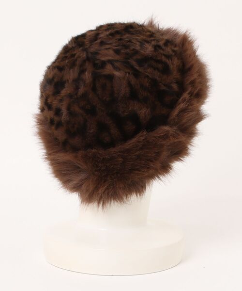 Burner（バーナー）の「【OKUOKU　0909】レオパード柄 フェイクファー ハット oku-bosi-17（ハット・レディース・レオパード・FREE）」の5枚目の写真