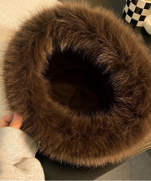 Burner（バーナー）の「【OKUOKU　0909】レオパード柄 フェイクファー ハット oku-bosi-17（ハット・レディース・レオパード・FREE）」の4枚目の写真