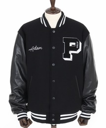 ADAM PATEK（アダムパテック）の「【ADAMPATEK/アダムパテック】leather sleeves varsity jacket ヴァーシティージャケット（スタジャン）」