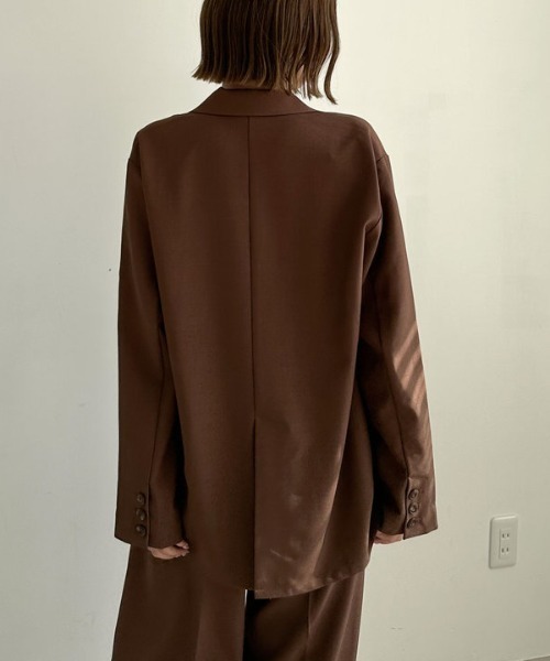 archives（アルシーヴ）の「【ＳＥＴＵＰ対応】ダブルテーラードジャケット（テーラードジャケット・レディース・グレー/ブラウン/ベージュ・MEDIUM）」の8枚目の写真