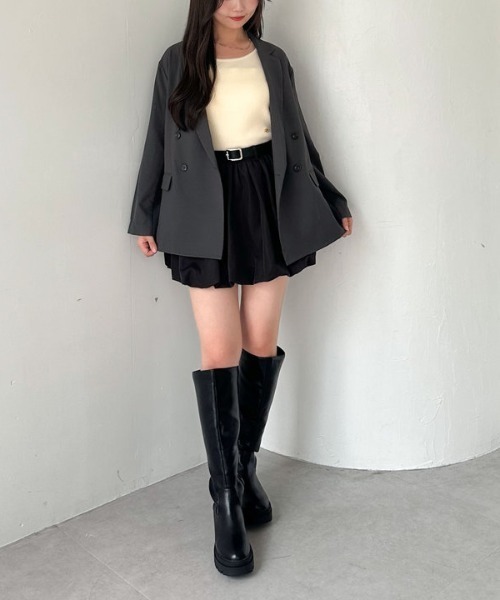 archives（アルシーヴ）の「【ＳＥＴＵＰ対応】ダブルテーラードジャケット（テーラードジャケット・レディース・グレー/ブラウン/ベージュ・MEDIUM）」の19枚目の写真