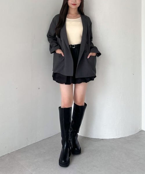 archives（アルシーヴ）の「【ＳＥＴＵＰ対応】ダブルテーラードジャケット（テーラードジャケット・レディース・グレー/ブラウン/ベージュ・MEDIUM）」の20枚目の写真