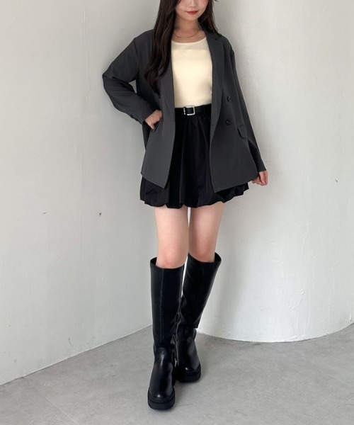 archives（アルシーヴ）の「【ＳＥＴＵＰ対応】ダブルテーラードジャケット（テーラードジャケット・レディース・グレー/ブラウン/ベージュ・MEDIUM）」の21枚目の写真