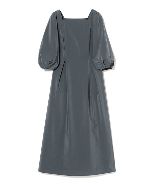 Demi-Luxe BEAMS（デミルクス ビームス）の「【1/9再値下げ】スクエアネック タフタ ワンピース［手洗い可］（ワンピース・レディース・ブルー系その他2/ブラック・38/36）」の12枚目の写真