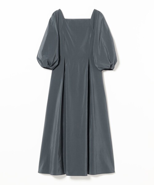 Demi-Luxe BEAMS（デミルクス ビームス）の「【1/9再値下げ】スクエアネック タフタ ワンピース［手洗い可］（ワンピース・レディース・ブルー系その他2/ブラック・38/36）」の17枚目の写真