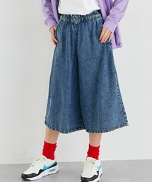QUNTSTYLE（キュントスタイル）の「ハートボタンデニムガウチョパンツ（女の子）（その他パンツ・キッズ）」