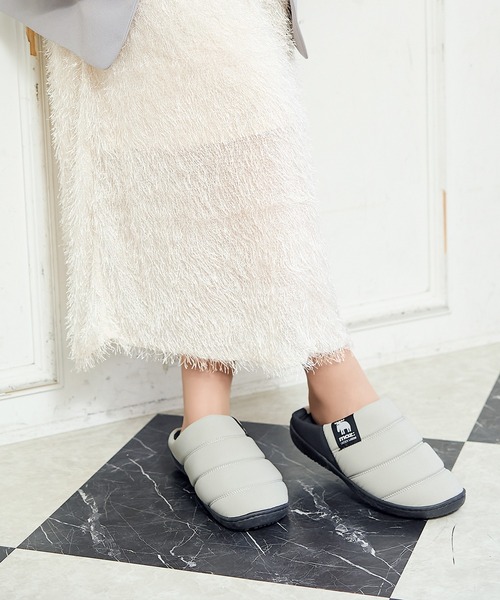 moz(モズ)の「moz(モズ) キルティング冬用ダウンサンダル(Women's size)(スニーカー・レディース・イエロー/パープル/ブラック/ライトグレー/カーキオリーブ・S/M/L/LL)」の7枚目の写真