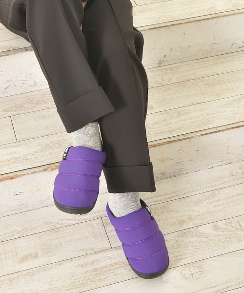 moz(モズ)の「moz(モズ) キルティング冬用ダウンサンダル(Women's size)(スニーカー・レディース・イエロー/パープル/ブラック/ライトグレー/カーキオリーブ・S/M/L/LL)」の9枚目の写真