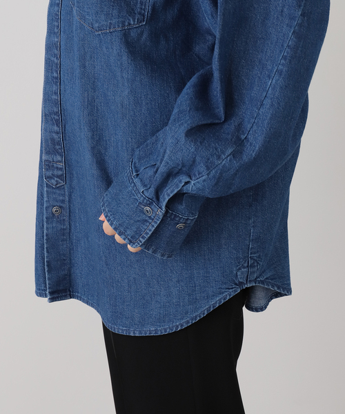 IENA（イエナ）の「ファインデニムドルマンワーカーズシャツ（シャツ/ブラウス・レディース・ブルー・FREE）」の16枚目の写真