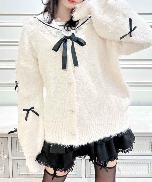 セール】ちびリボンニットカーディガン（ニット/セーター）｜MA*RS