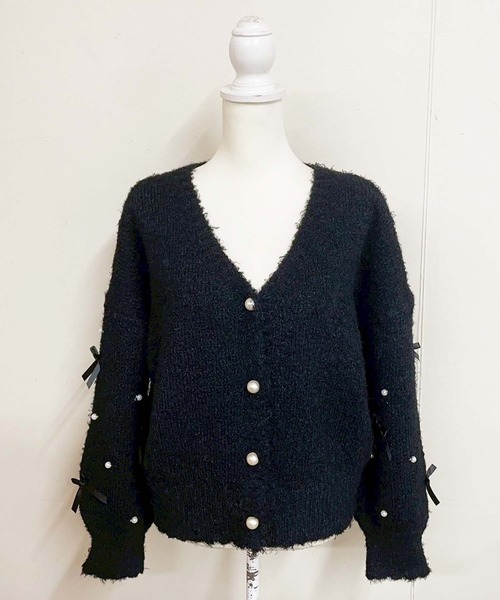 セール】ちびリボンニットカーディガン（ニット/セーター）｜MA*RS