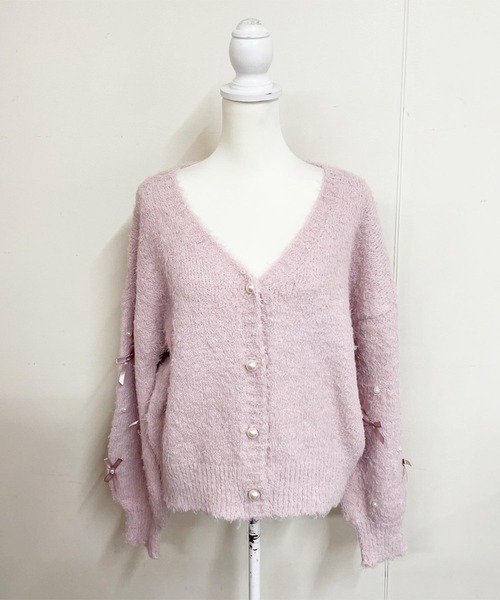 ちびリボンニットカーディガン（ニット/セーター）｜MA*RS（アメーバー