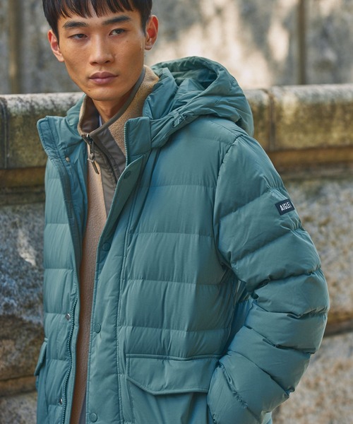 AIGLE(エーグル)の「撥水 プレミアム ダックダウンジャケット(ダウンジャケット/コート・メンズ・ブラック/ダークグリーン・L/M/S)」の4枚目の写真